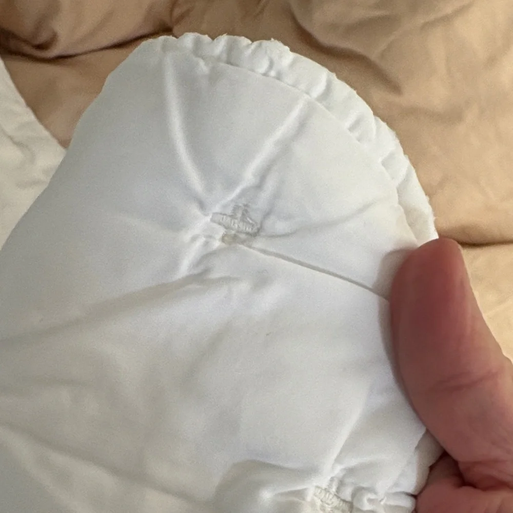Luxurious White Cross stitch Quilted Comforter by Pottery Barn